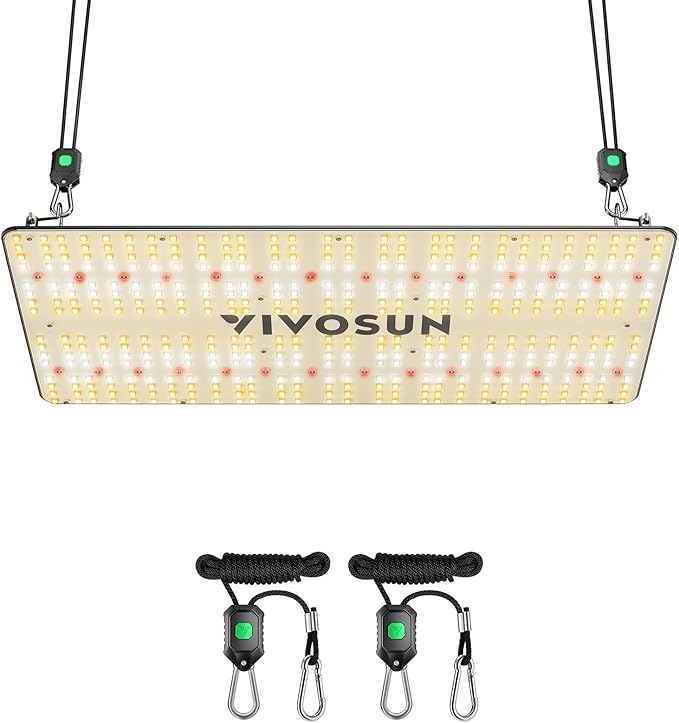 VIVOSUN VS2000 LED Grow Light with Full Spectrum Diodes & Brand Driver Dimmable Lights Sunlike for Seedling Veg & Bloom Plant Grow Lamps for 2x4/3x3 Grow Tent