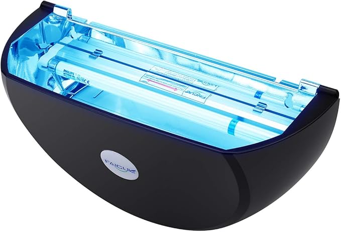 Faicuk WS108 Wall Sconce Fly Light Trap for Capturing Flies, Moths, Gnats, Mosquitos and Other Flying Insects - 13"x7.5"x5.5" (Black)