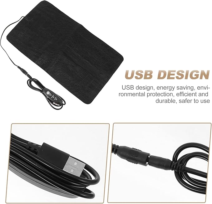 EXCEART 1pc USB Epoxy Heat Pad Efficient Curing Mat with Three-Speed Temperature Control Design for Quick DIY Heating for Epoxy Curing and Bubble Reduction