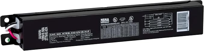 OHLECTRIC Replacement for Keystone KTEB-332-UV-IS-H-P 3 Lamp T8 Electronic Fluorescent Ballast with High Light Output | 120-277V Input with Instant Start Operation | 1.18 Ballast Factor, UL-Approved