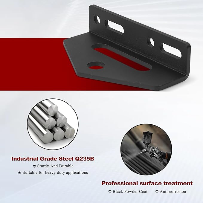 Universal Heavy Duty Zero Turn Trailer Hitch and 1/2'' Hitch Pin，5mm Thick Carbon Steel Lawn Mower Trailer Hitch,Lawn Tractor Hitch with Mounting Kit(2 Carriage Bolt,2 Nuts,1R-Clip)