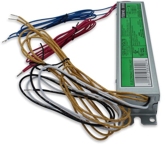 Technical Precision Replacement for Ge General Electric G.e Ge-432-120-n Ballast 120V-277V Ballast - Electrical Ballast Replacement for T8 Bulbs - Operates 3 to 4 Lamps - 1 Pack