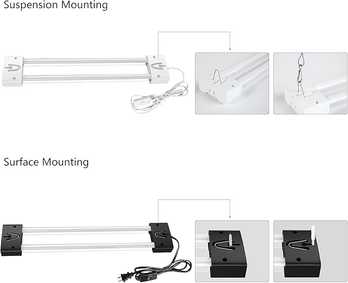 LED Grow Lights 16W Full Spectrum Integrated Growing Lamp Lighting Fixtures with High PPFD for Greenhouse Hydroponic Indoor Plant Seedling Veg and Flower