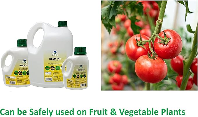 Deepthi Pure Neem Oil for Plants – 16.9 Fl Oz (500 ml) – Cold Pressed Natural Garden Spray – Kills Aphids, Mites, Caterpillars, Beetles – Insecticide & Fungicide for Indoor Outdoor Use