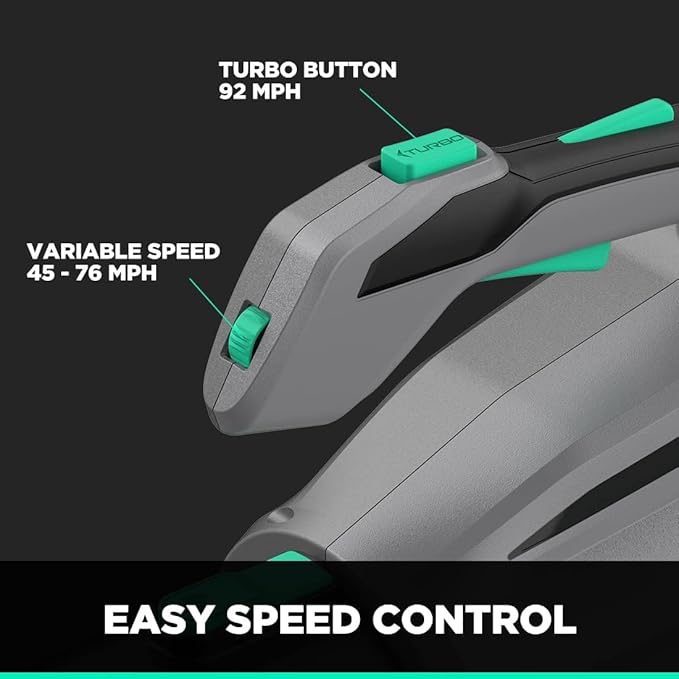 Litheli Cordless Leaf Blower 40V, Battery Leaf Blowers for Lawn Care, with Brushless Motor, Axial Blower for Blowing Leaf, Dust, Snow, Debris, with 2.5Ah Battery & Charger Included