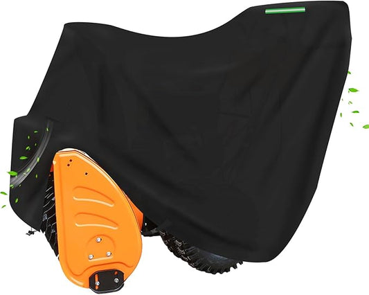 Snowblower Cover-Waterproof Heavy-Duty 600D Oxford Cloth Snow Blower/Thrower Cover Fit for PowerSmart, Snow Joe,Toro,EGO, Honda, Ryobi, Cub Cadet, Ariens, Troy Bilt, Black