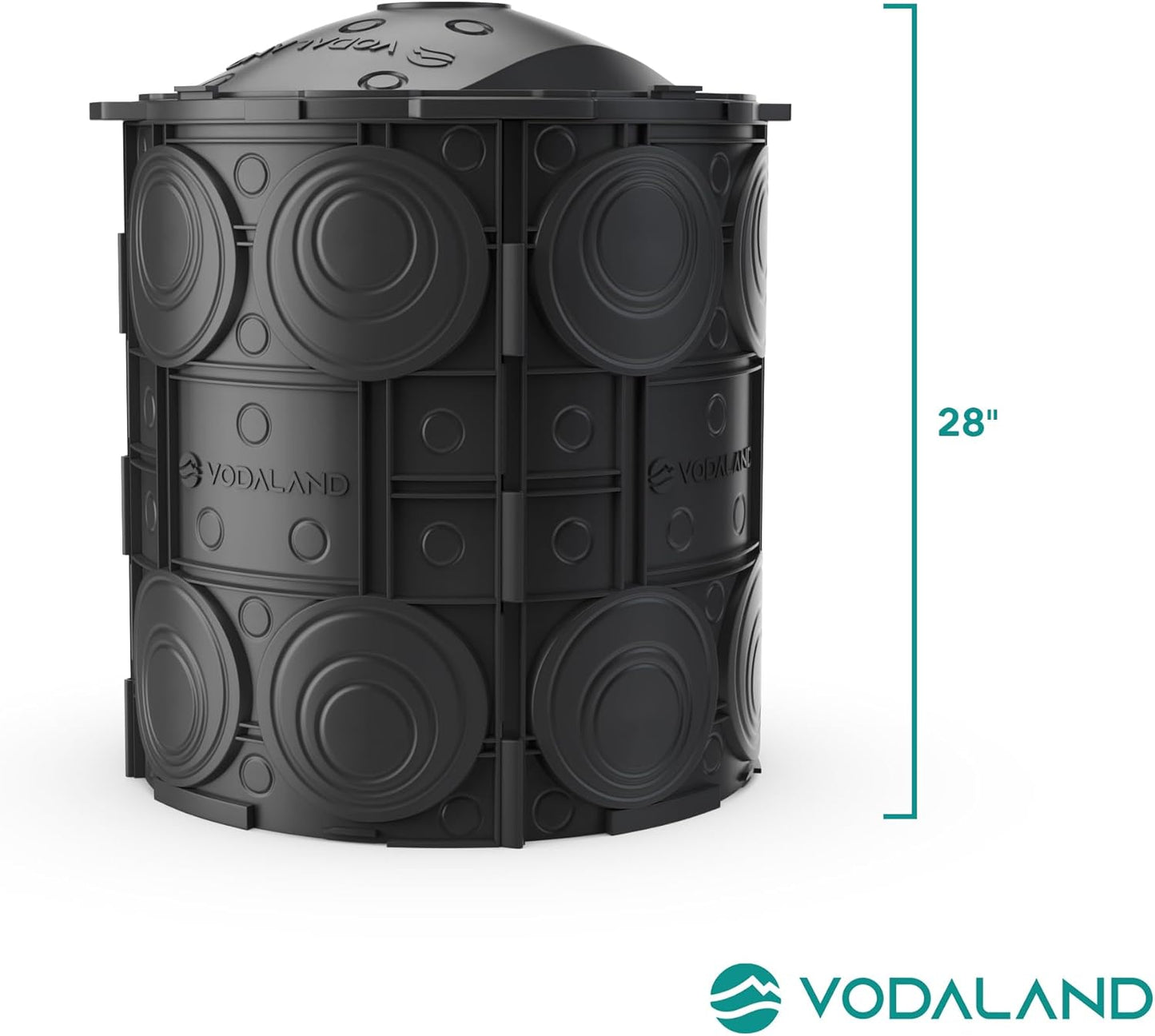 Vodaland- Easy Stormwater Dry Well – Heavy-Duty Modular Drainage Solution with Reinforced Panels, Prevents Flooding & Promotes Groundwater Recharge, Rain Collection, Ideal for Yards & Commercial Use