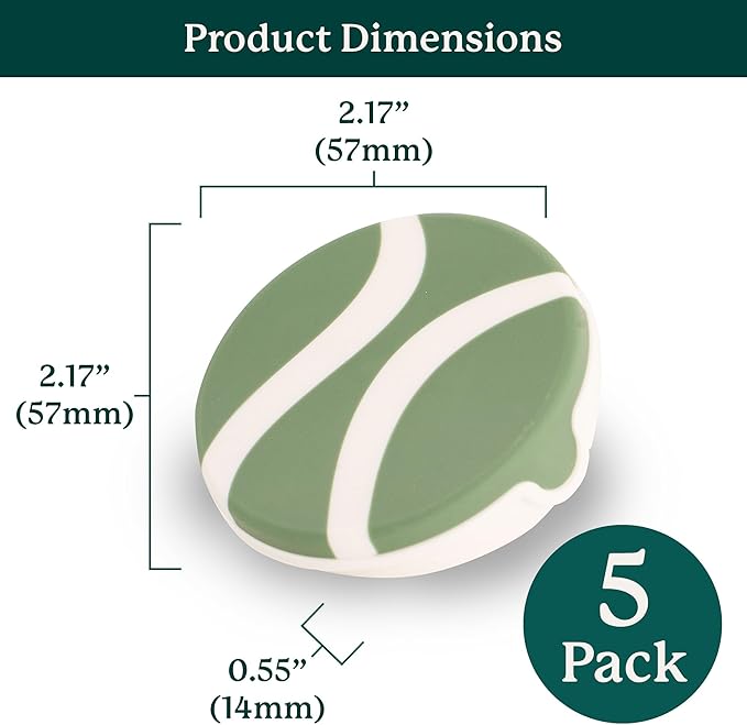 Gardyn Caps for Your Gardyn Hydroponics Growing System & Indoor Garden - Perfect Solution for a Cleaner & More Beautiful Garden - Must-Have for Growing Fewer Than 30 Plants - 5 Pack, Sage Green