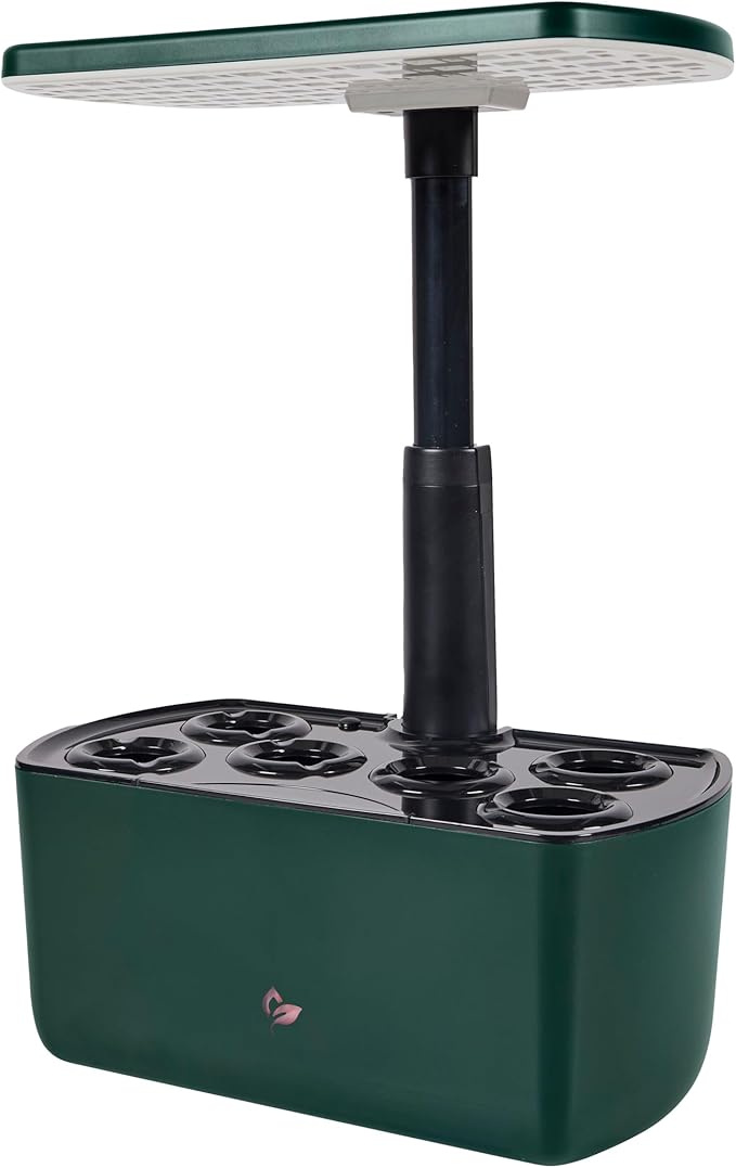 AeroGarden Harvest 2.0, Indoor Garden Hydroponic System with LED Grow Light, Holds up to 6 AeroGarden Pods, Green