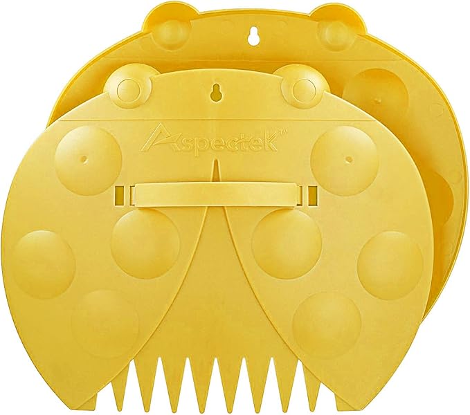 GardenHOME Garden and Yard Leaf Scoops/Hand Rakes with Adjustable Handles Large Sized Multi-use for Leaves, Lawn and Trash Pick-Up, Yellow