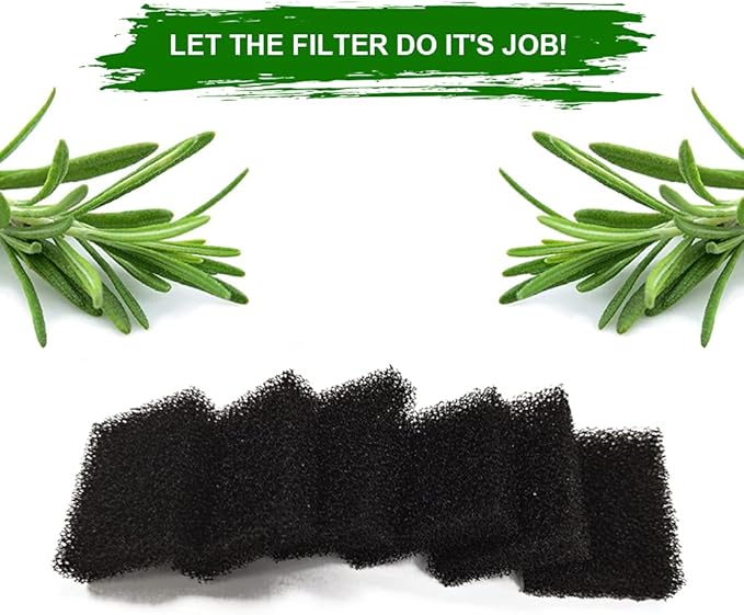 30-Pack Pump Filter for Aerogarden Hydroponic Growing System, Pump Filter Sponge Replacement Accessories Compatible with Aerogarden Plant Germination Kits