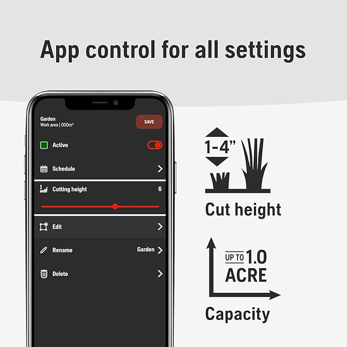 Husqvarna 420iQ Automower Robotic Mower, 1 Acre Mowing Capacity, Wire Free Robot Lawn Mower with Charging Station, RS1 EPOS Reference Station and Replacement Blades