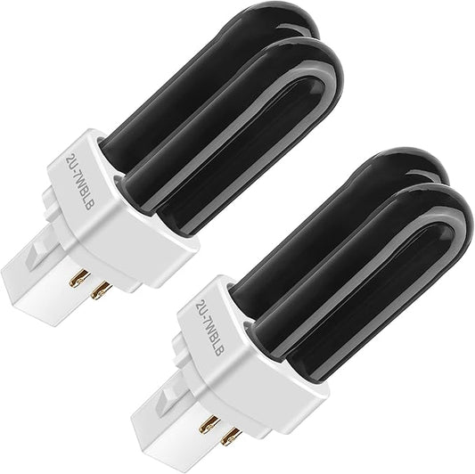 2 Pack Bug Zapper Replacement Fluorescent Bulbs, 41050 Bulbs Compatible with DynaTrap DT1050 DT1100 DT1250, 7W UV Light Ultraviolet Mosquito Killer Lamp, 1/2 Acre Trap Replacement Bulb