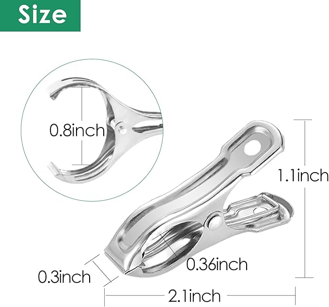 80 Pcs 2inches Gardening Clips for Netting, Metal Clamps Made of Stainless Steel, Have a Strong Grip of Greenhouse Clips Keep the Plant Cover on Garden Hoops