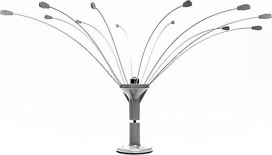 Bird B Gone - Bird Spider 360 Repellent - Deters Seagulls and Other Birds from Landing - Durable Weatherproof Design - for Boats, Docks, Roofs, Etc - Easy Installation - with PVC Base - 2ft