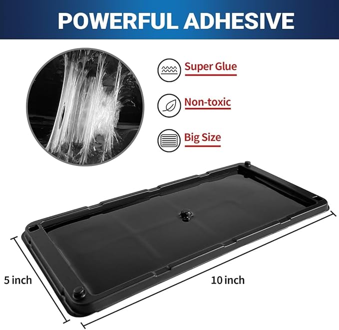 Glue Traps Indoor for Home, 12 Pack, Bulk Glue Traps for Rats, Mice, Snakes and Lizards, Pre-Baited, Non-Toxic, Adhesive Plastic Trays, Insect, & Spider, Pet Safe Pest Control