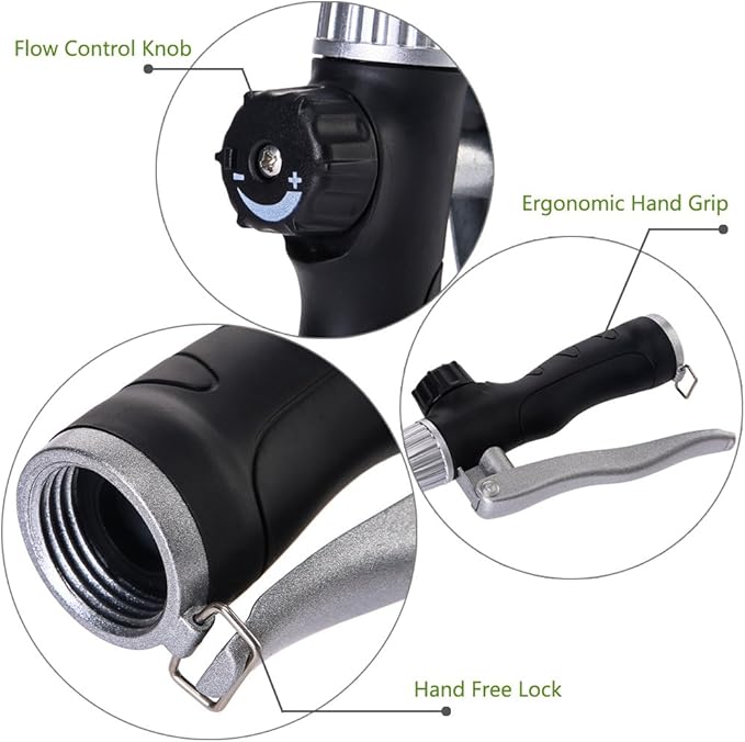 GREEN MOUNT Watering Wand, 24 Inch Sprayer Wand with Superior Stainless Head, Perfect for Hanging Baskets, Plants, Flowers, Shrubs, Garden and Lawn