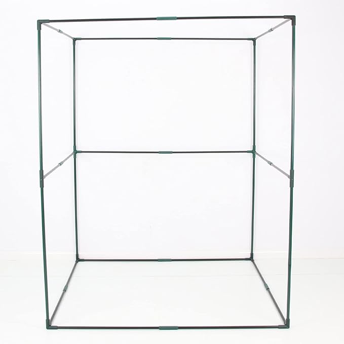 Portable 4'x4' Large 6FT Tall Plant Netting Cover Crop Cages Pest Guard Cover for Vegetables and Fruits Plant Durable Gardening Net with 4 Stakes