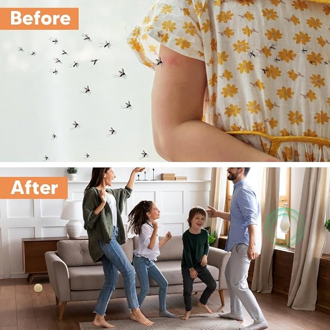 Mosquito Repellent Outdoor Patio, Indoor Mosquitoes Repellent Balls, Mosquito Away Repellant for Travel, Yard, Camping, Room -8P