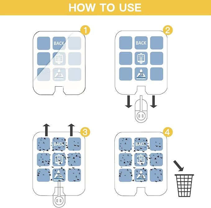 36 Pcs Sticky Refill Glue Cards, Compatible with Safer Home SH502, Dynatrap DT3005W-DS3, DT23005-06, Targets Moth, Fly, Mosquito, Gnat and More, Safe and Super Sticky (Macaron Yellow)