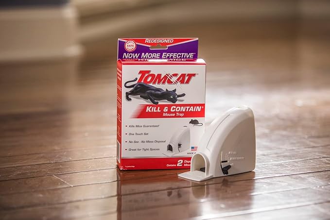 Tomcat Kill & Contain Mouse Trap, 2-Pack (4 Traps)