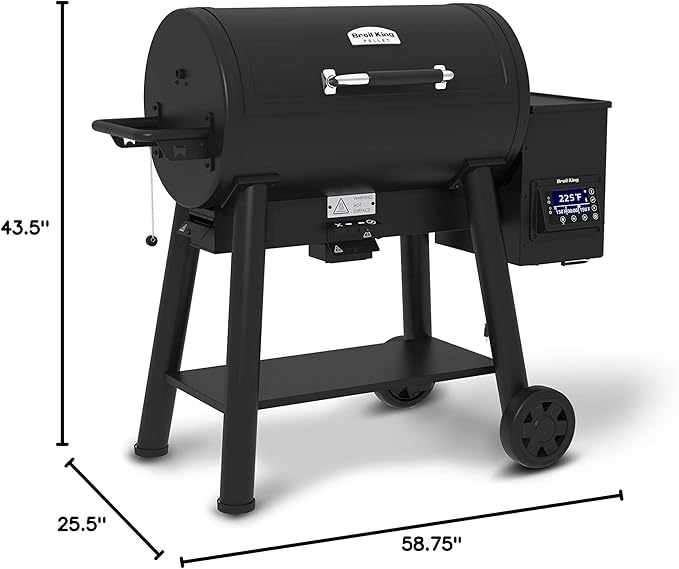 Broil King 494051 Crown Pellet 500 Pellet Grill, Black