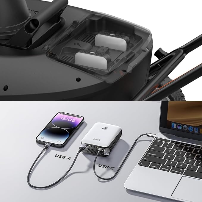 Litheli 4X20V Cordless Snow Blower, 20 Inch Snow Thrower with 4.0Ah Battery, Electric Snow Blowers with LED Spotlight and Brushless Motor for Walkways and Driveways