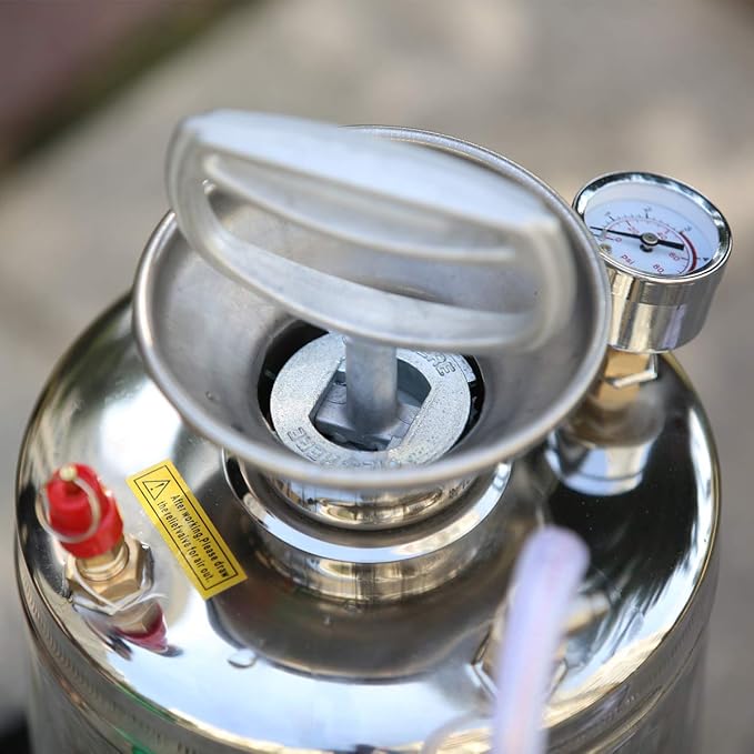 CLICIC 2.5 Gallon Stainless-Steel Sprayer, Professional Backpack Sprayer