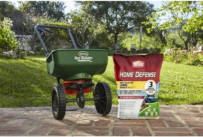 Ortho Home Defense Insect Killer for Lawns Granules - Treats up to 10,000 sq. ft., Lawn Insect Killer Kills Ants, Ticks, Fleas, Spiders, Centipedes & Other Listed Bugs, Fast Acting, 10 lbs.