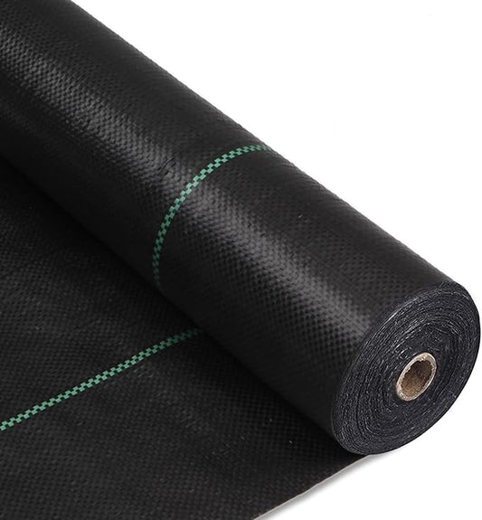 4ftx300ft Weed Barrier Landscape Fabric Heavy Duty, Weed Gardening Ground Cover Mat, Weed Control Garden Cloth, Woven Geotextile Fabric for Underlayment, Commercial Driveway Fabric, Black