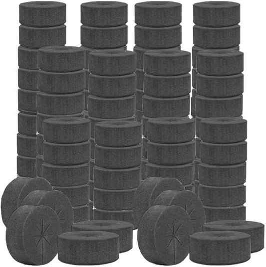 SUCOHANS 200 Pack Cloning Collars Inserts Premium Grade Foam, Cloner Collars, Better Than Neoprene for Hydroponics Plant Germination in DIY Cloner & Clone Machines, Fits 2 Inch Net Cups (Black)