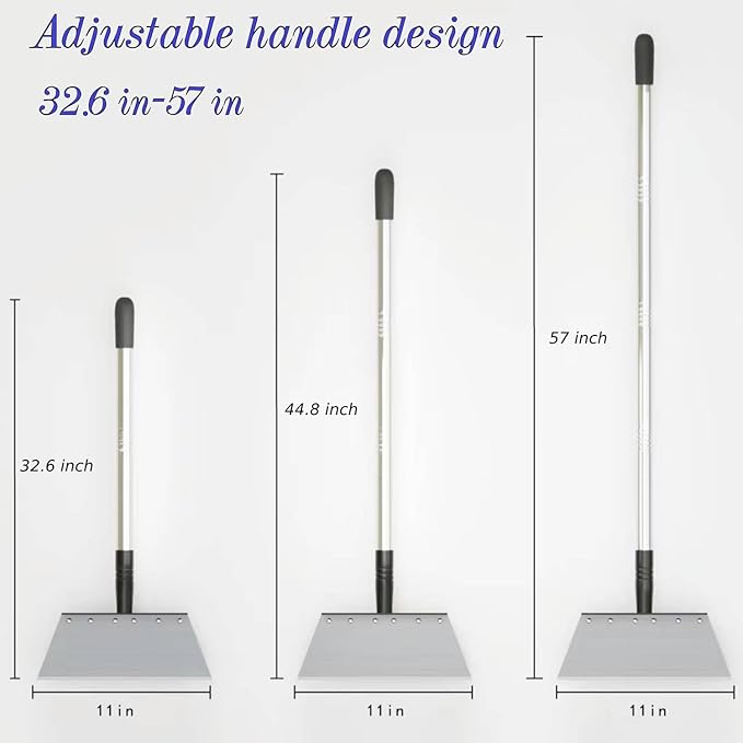 Multifunctional Garden Shovel – 54" Heavy Duty Stainless Steel Cleaning Tool with Adjustable Handle for Weeding, Lawn Edging, Snow/Ice Removal & Digging, Durable Outdoor Spade & Scraper