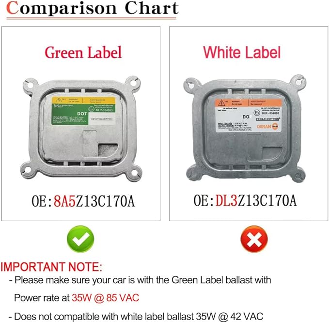 O-NEX Xenon D1S D3S 35W HID Ballast 8A5Z13C170A Factory OEM Direct Replacement Control Unit Module for Ford Lincoln