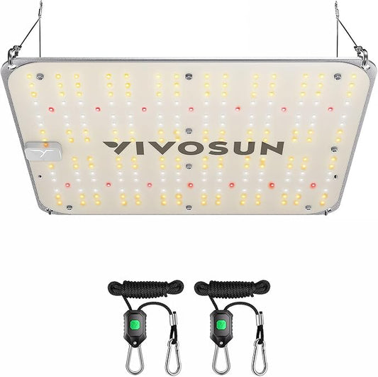 VIVOSUN VS1000E LED Grow Light with Full Spectrum Diodes, Sunlike Plant Light for Indoor Plants Seedling Veg and Bloom in 2x2/3x3 Grow Tents Greenhouses