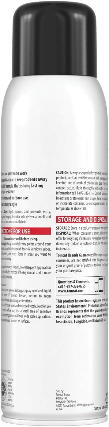 Tomcat Repellents Rodent Repellent Continuous Spray, 3-Pack, 14 oz