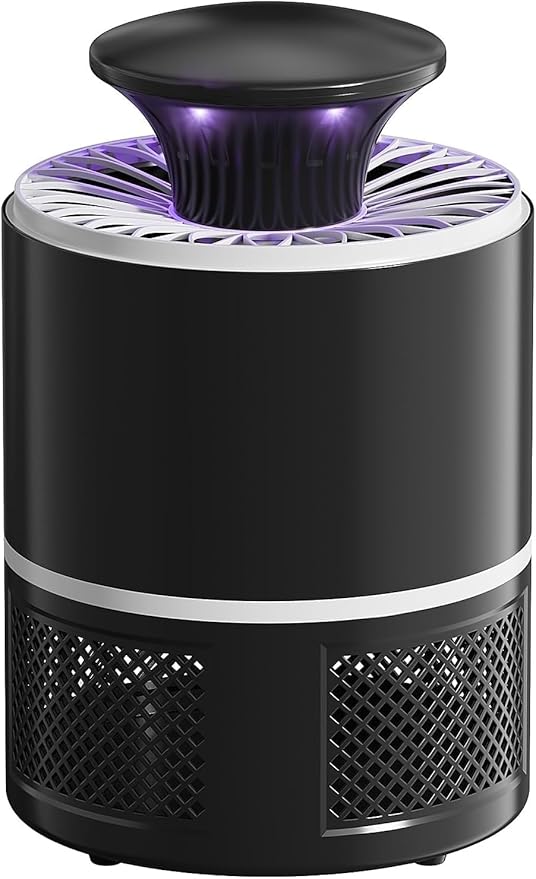 Fruit Fly Traps for Indoors, 2 in 1 Fruit Fly Trap for Home, Gnat Traps for House Indoor Bug Zapper Flying Insect Trap for Plants Moths Mosquitoes (Black)