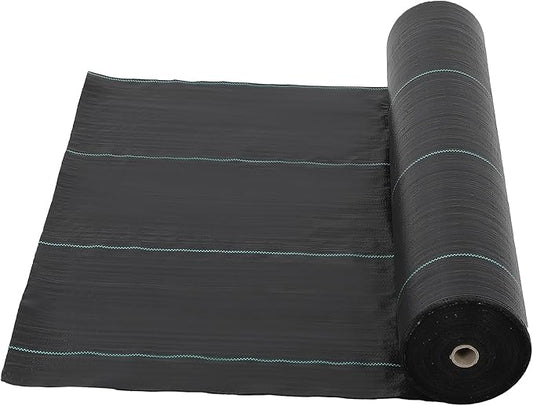 Towallmark 6.5ft X 330ft Weed Barrier Landscape Fabric Heavy Duty, Premium 3.2 oz Ground Cover Weed Block Gardening Mat, Easy Setup & Superior Weed Control, for Erosion Control, Weed Barrier