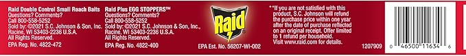 Raid Roach Killer Baits, Plus Egg Stoppers, 12 count