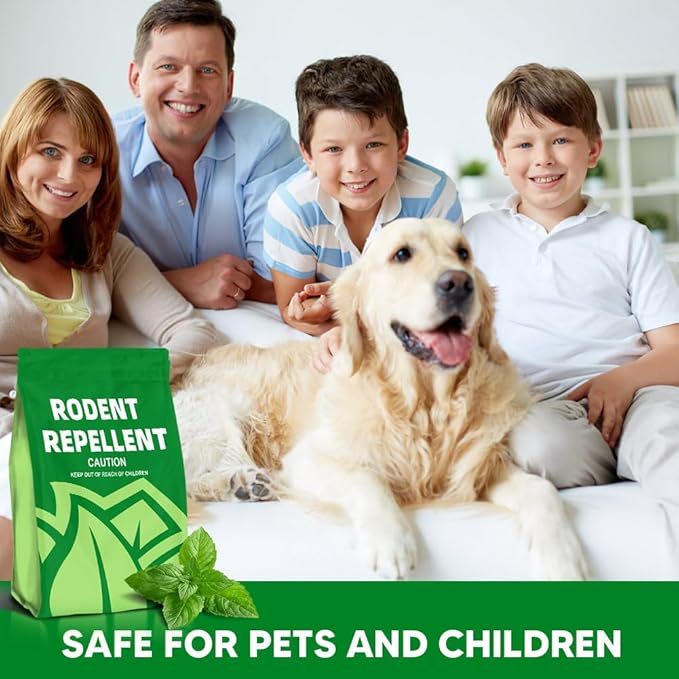 Rodent Repellent, Mouse Repellent Pouches, Mice Repellent Indoor, Rat Repellent for House, Extra-Strength Peppermint to Repel Mice and Rats, Mouse Deterrent Outdoor, Keep Mice Out of Camper-8P