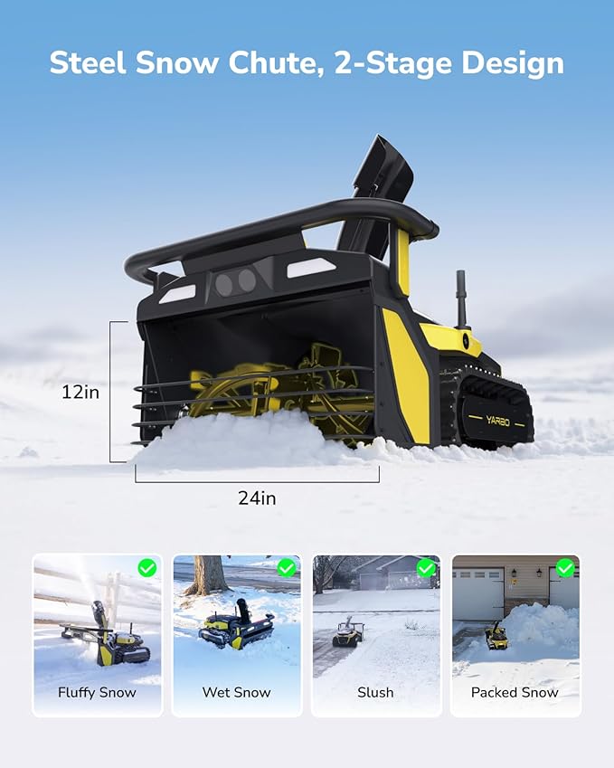 YARBO Snow Blower Robot and Lawn Mower with Modular