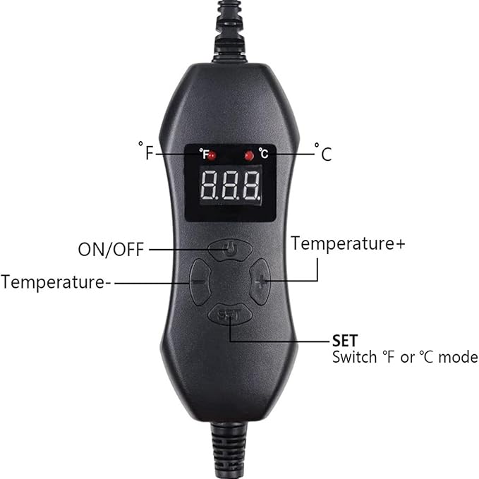 Seedling Heat Mat With Thermostat Temperature Control Waterproof Heating Pad For Plant Indoor Reptiles Warmer