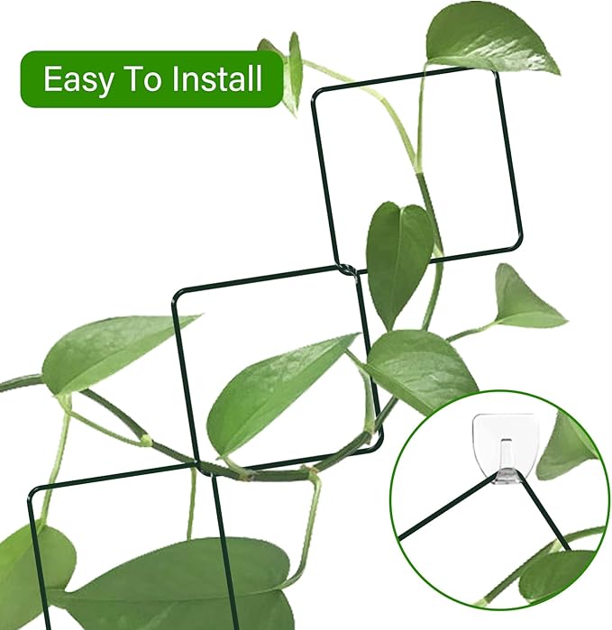 2 Pack 36pcs Chain Trellis for Climbing Plants Indoor & Outdoor, Garden Wall Plant Trellis Plant Vine Support Houseplant Accessories and Plant Gifts for Vine, Ivy, Monstera,Pothos