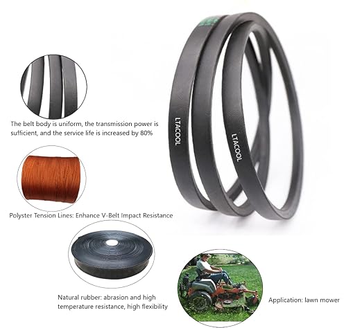 Lawn Mower Deck Belt 5/8" x 130" for Encore 823243 Dixie Chopper 30236-0 Dayco L5130 Gates 69130 Goodyear 851300