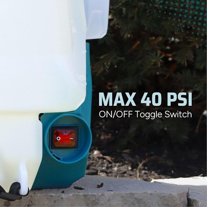 Tornado 4-Gallon Battery Powered Backpack Sprayer (2025 Model) – Lawn & Garden Sprayer, Compatible with FlowZone, DeWalt, Milwaukee, Makita & Bosch Batteries TOOL ONLY (Battery Not Included)