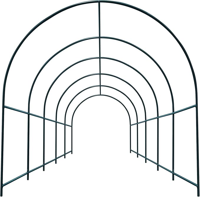 Strong Camel Greenhouse Replacement Frame for Larger Hot Garden House, Support Arch Frame Climbing Plants/Flowers/Vegetables (16.4'x 7' x 7.2')