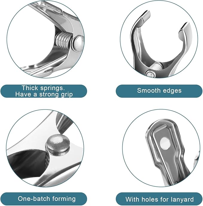 120 Pcs Garden Clips, Greenhouse Clamps, Stainless Steel Greenhouse Clips for Netting, Heavy Duty Row Cover Clips with a Strong Grip for Shade Cloth or Plant Cover on Gardening Hoops