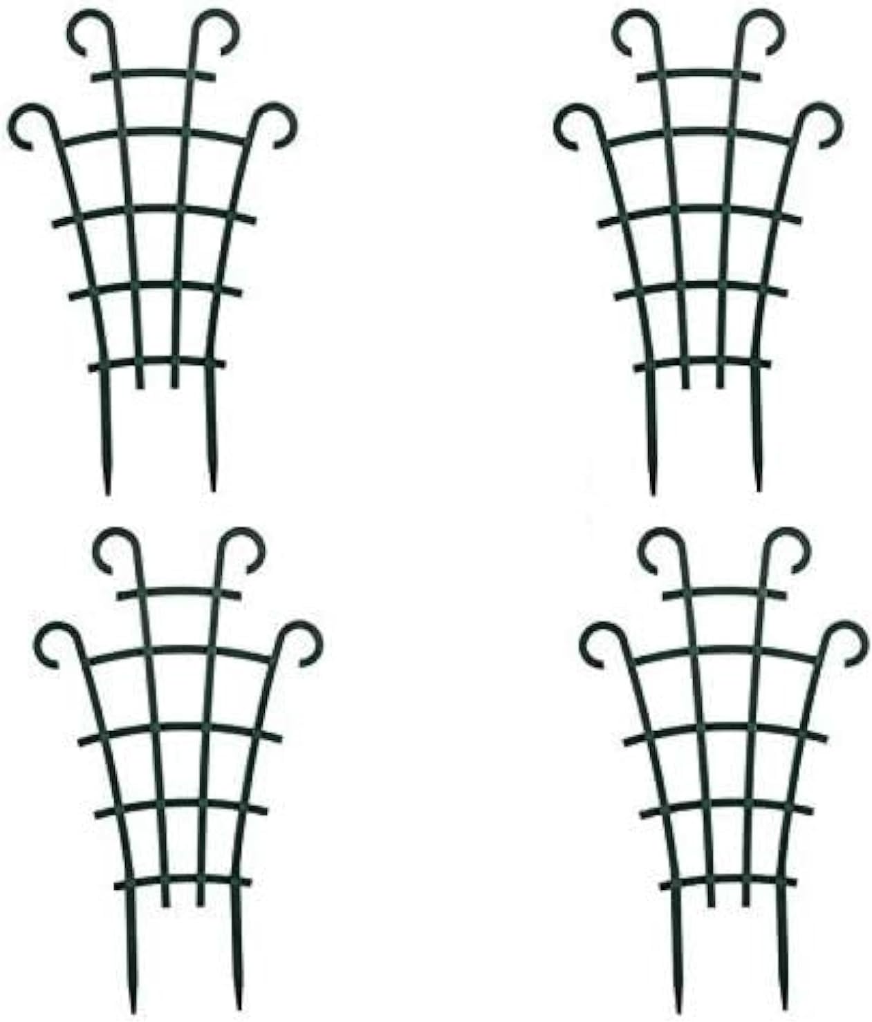 Trellis for Potted Plants, Stackable Small Indoor Plant Trellis for Climbing Plants Outdoor for Vine Ivy Hoya Houseplants Flower Plant Support, 4 Pack