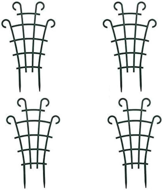 Trellis for Potted Plants, Stackable Small Indoor Plant Trellis for Climbing Plants Outdoor for Vine Ivy Hoya Houseplants Flower Plant Support, 4 Pack