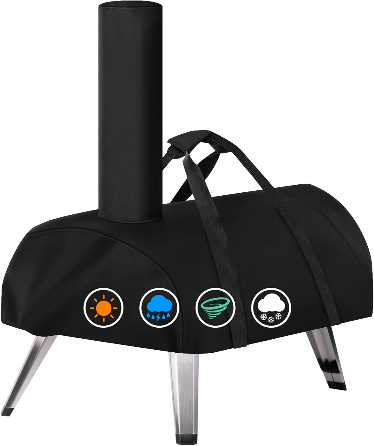 Heavy Duty Replacement Grill Cover fits for Ooni Karu 12 Carry Cover, Pizza Oven Accessories, Black