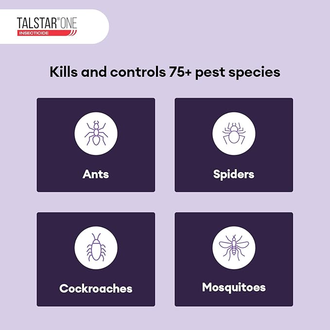 Talstar One (Bifenthrin 7.9%), Water-Based – Controls 75+ Indoor & Outdoor Pests, EPA-Approved, Yields 32–320 Gal